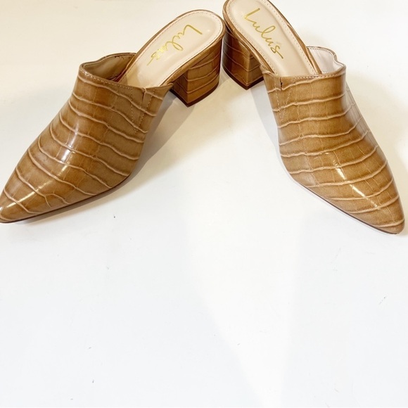 Lulus Camel Pointed Heeled Mules - Picture 8 of 10